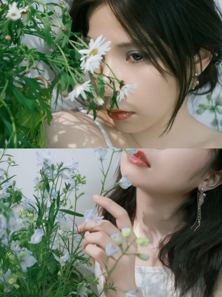 绿植环绕的清新少女感get