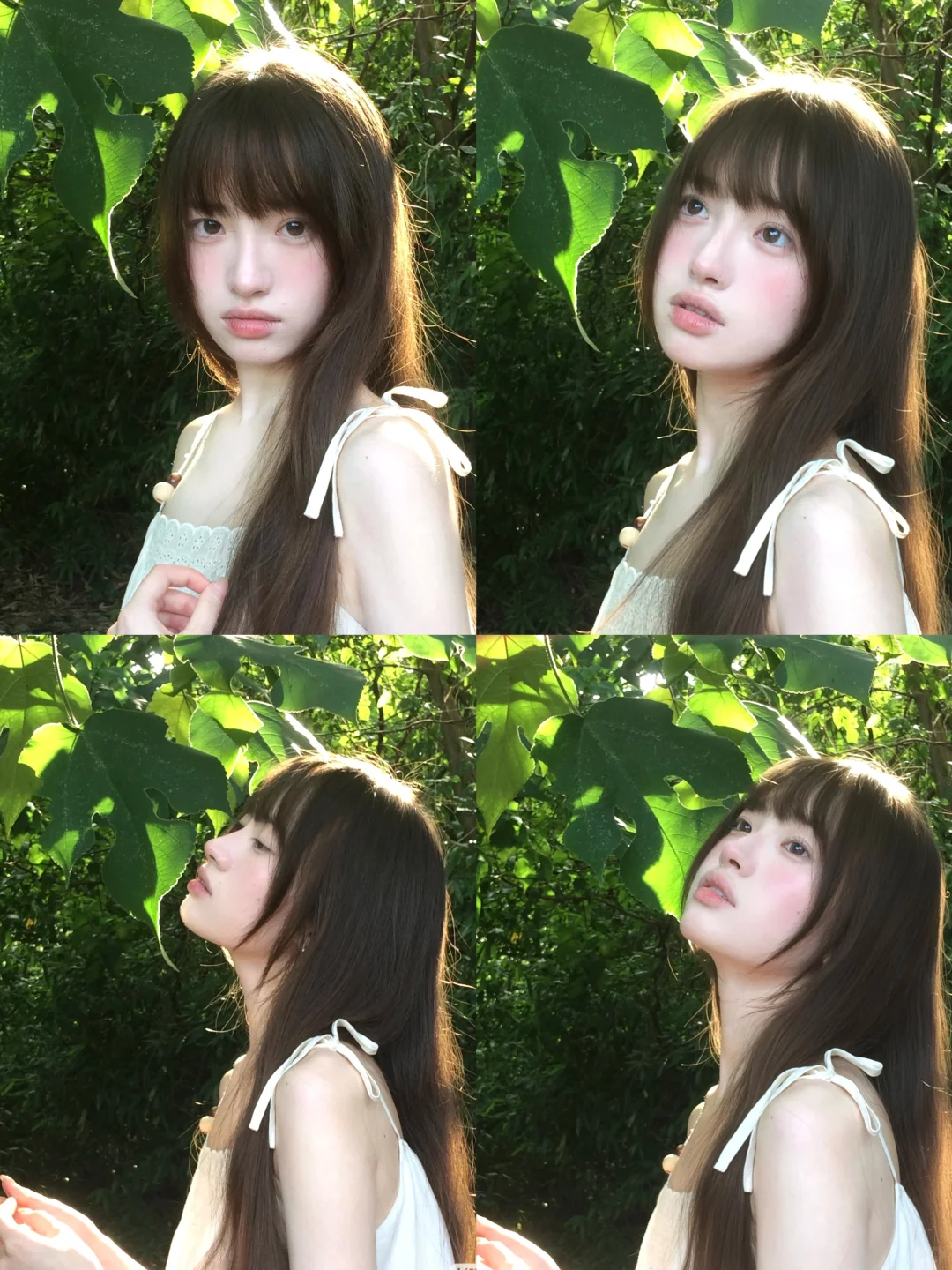 存一些i人绿意翻涌成夏的拍照姿势☘️