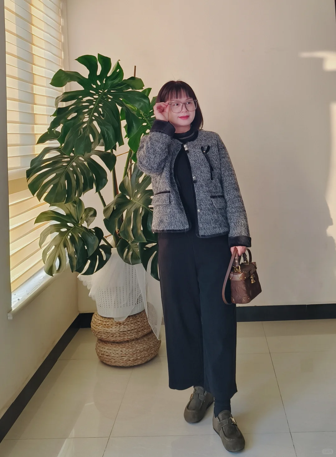 50+小个子阿姨|秋冬穿搭|小香风外套穿搭