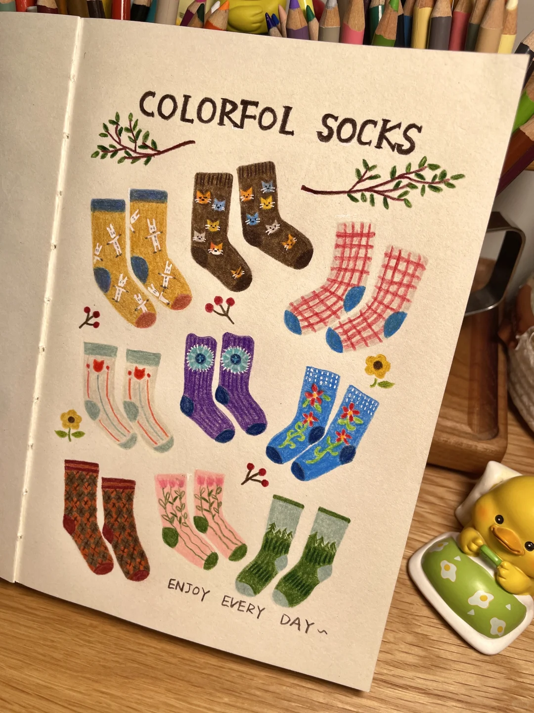 彩铅｜挑战100天成为绘画博主第0️⃣7️⃣天