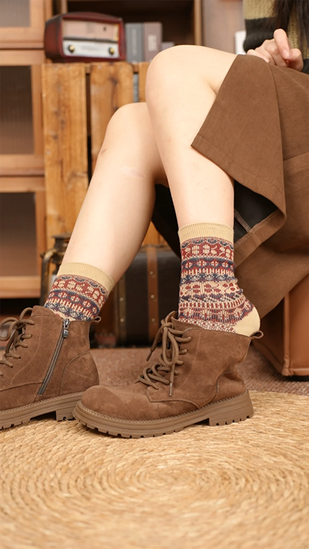 🍂✨费尔岛风复古棉袜好美‼️