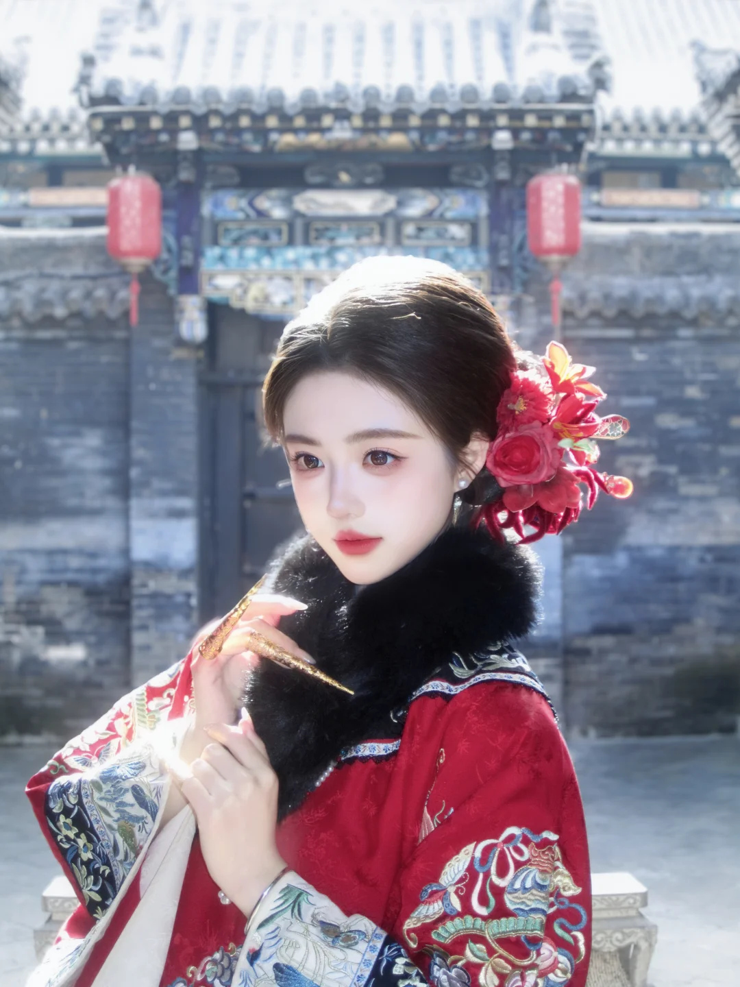 在平遥做了孟子义同款的清汉女妆造！！