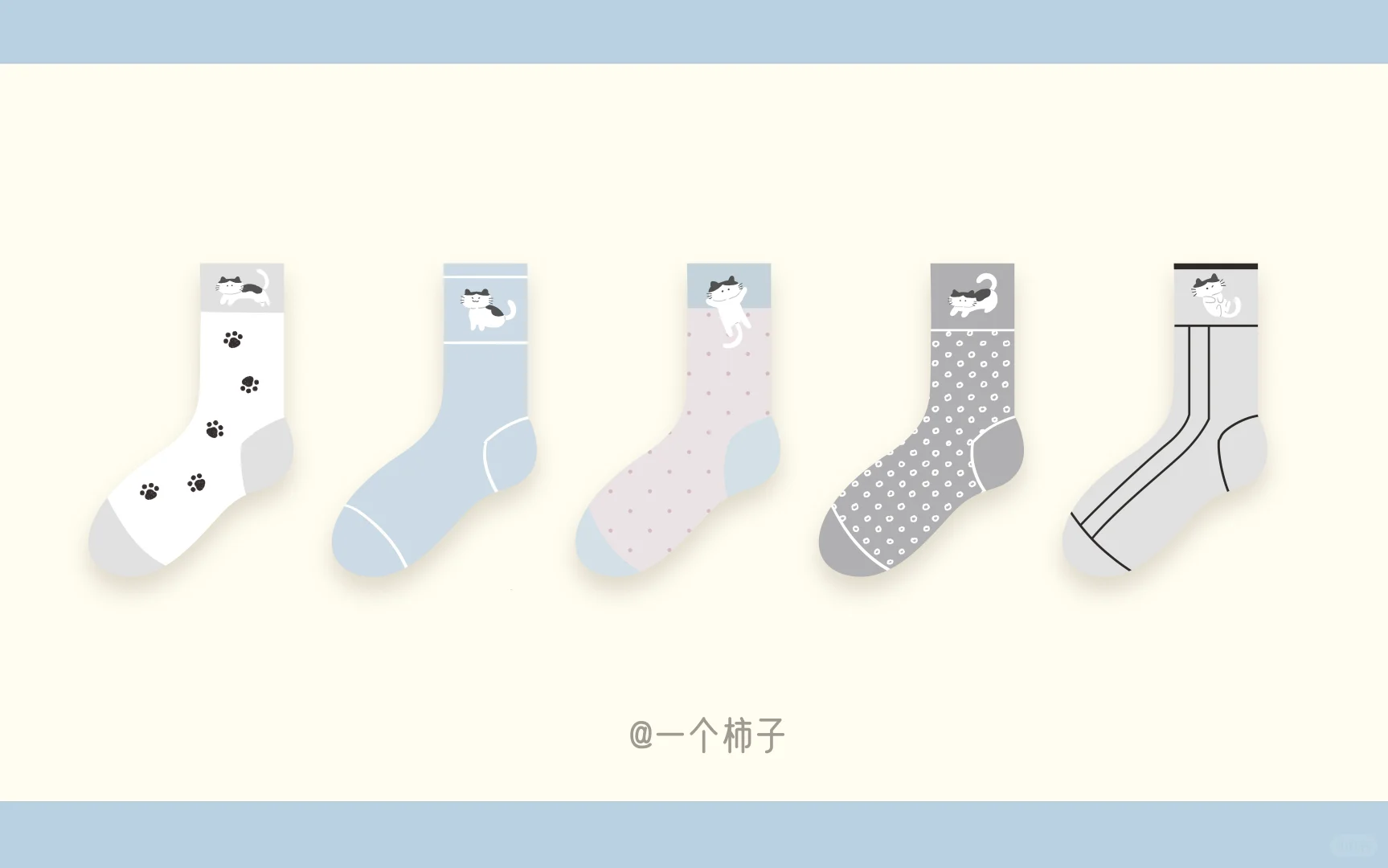 可爱小猫袜子