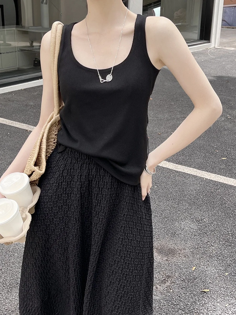 法式浪漫～重工蕾丝透视吊带背心