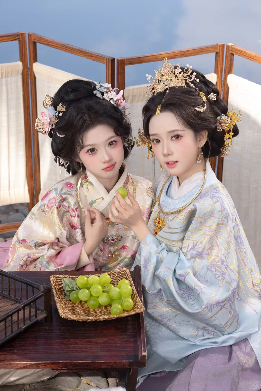 来宏村一定要来一套闺蜜双人汉服写真！！