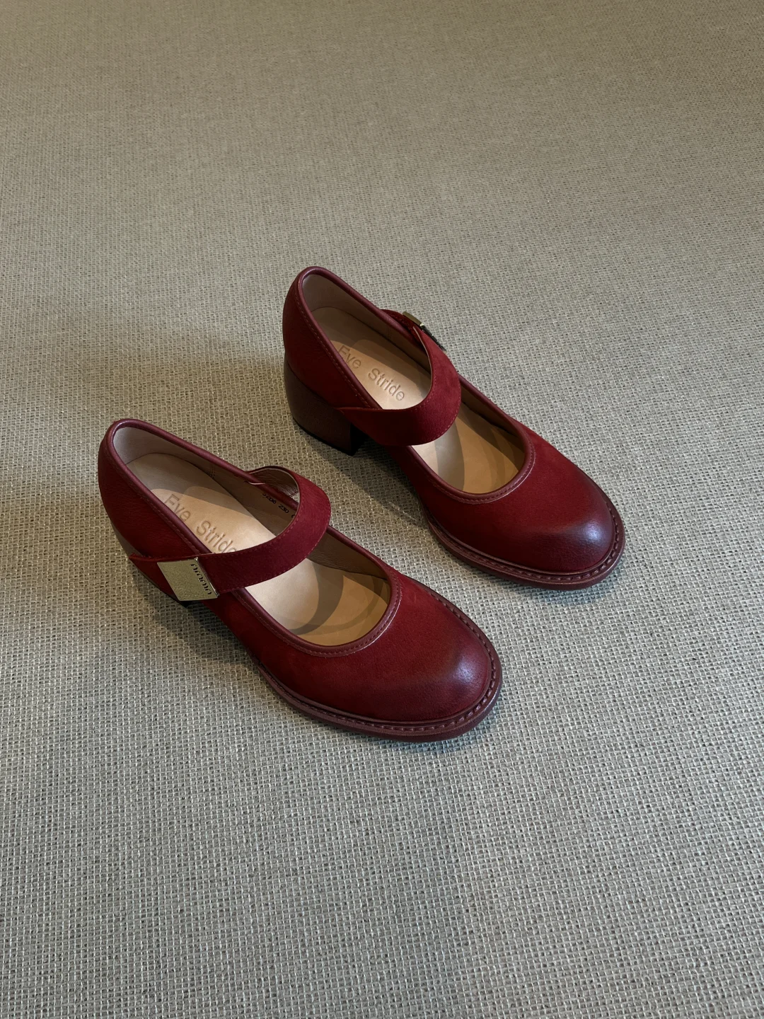 6cm超稳静音跟复古小红鞋！！！