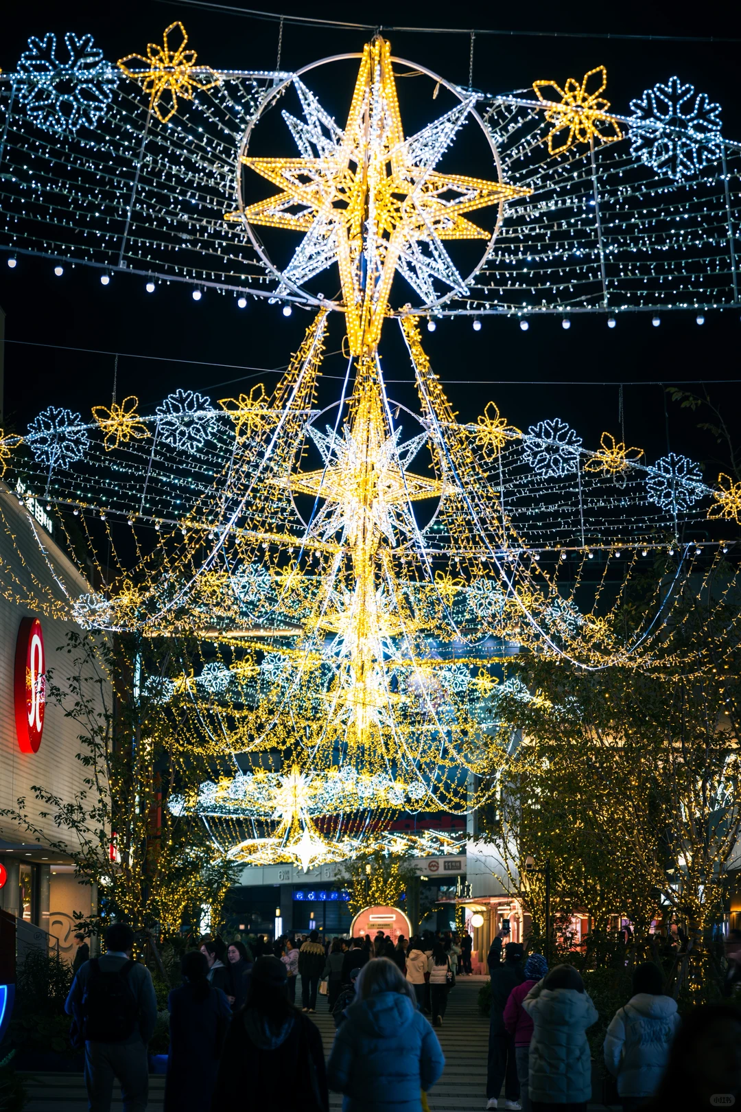 西岸梦中心粉色兰蔻圣诞树点亮‼️太梦幻啦‼️