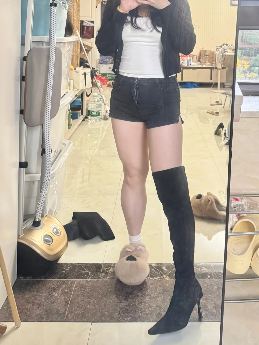 能穿到180斤的尖头高跟靴👢细跟8cm美晕我🥹