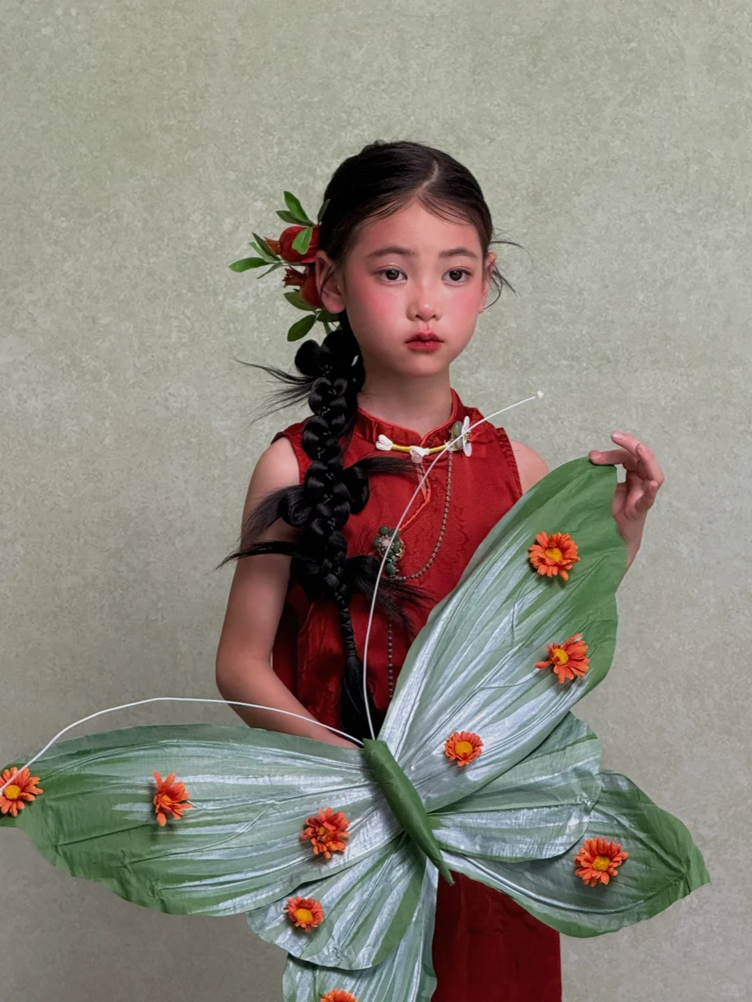 live+成片✨：新中式石榴女孩儿的绝美呈现！