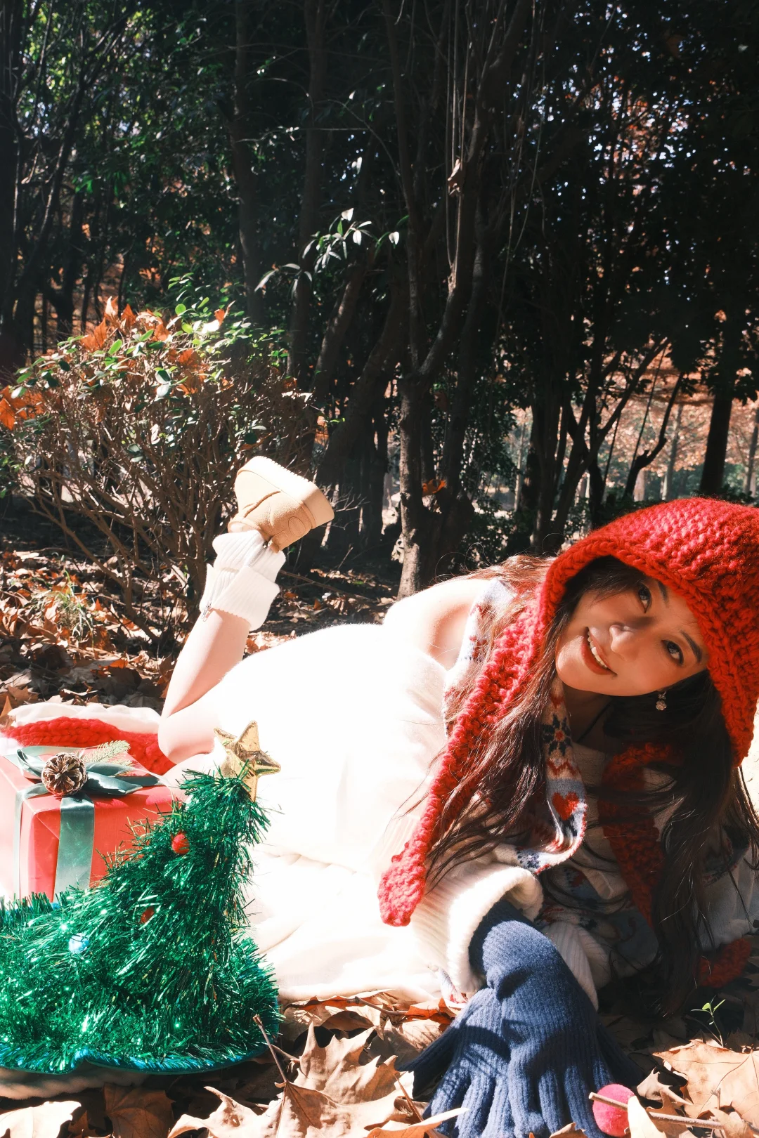 诸暨富士女摄！拍的圣诞氛围感照片太绝了！！！