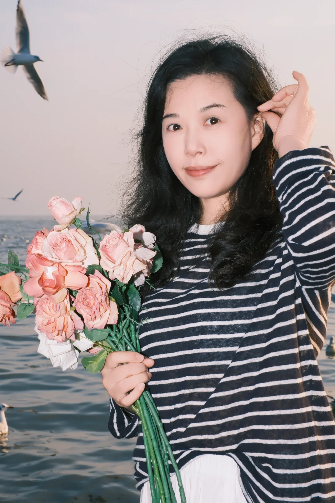 15/张、深圳湾公园拍海鸥富士女摄