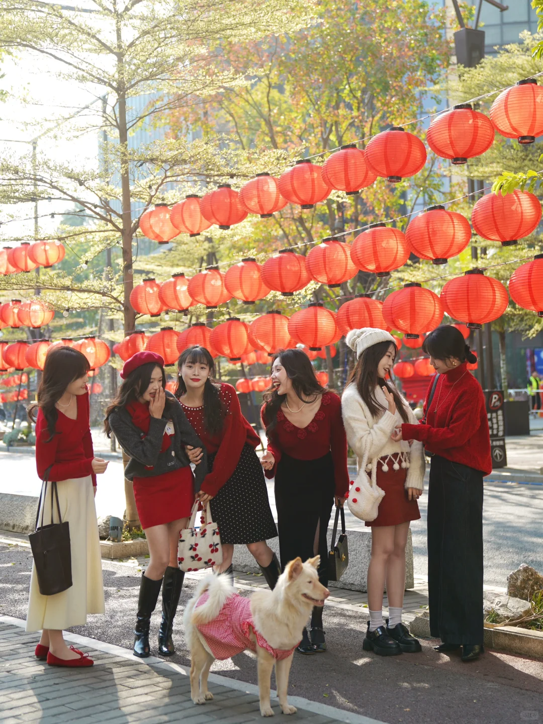 新年红穿搭｜❤️姐妹们的聚会好happy！👏
