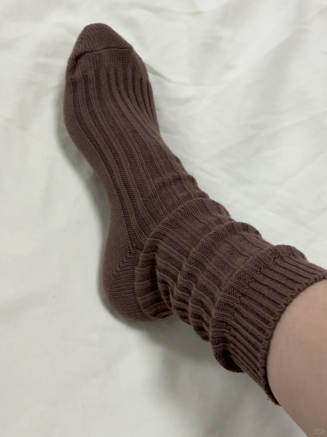 美拉德系粗针织袜🧦秋天🍂氛围感拉满～