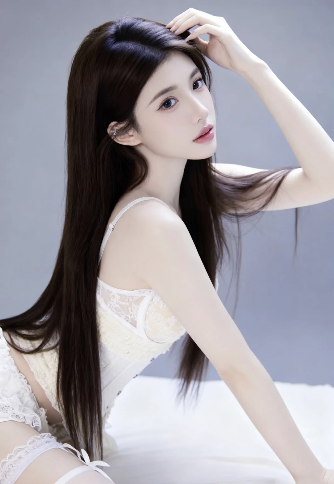 今天的主题:白月光女孩🌙