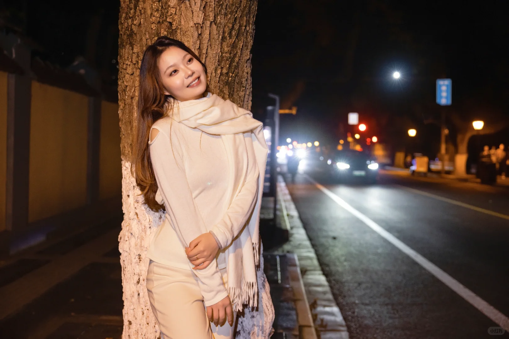 12.8晚上颐和路约一位女模特夜拍