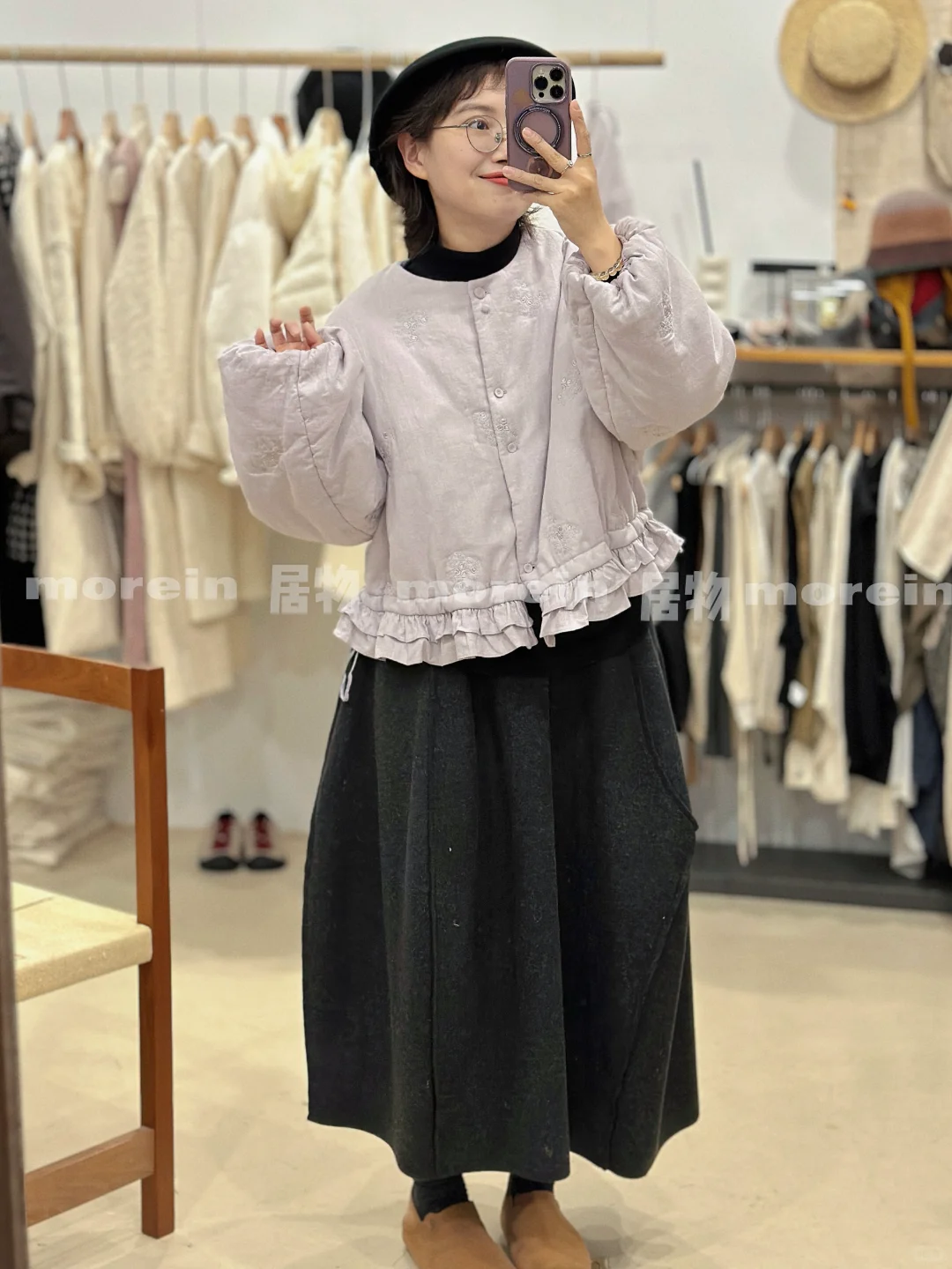 每一个细节都在诠释「优雅小众」的苎麻棉服