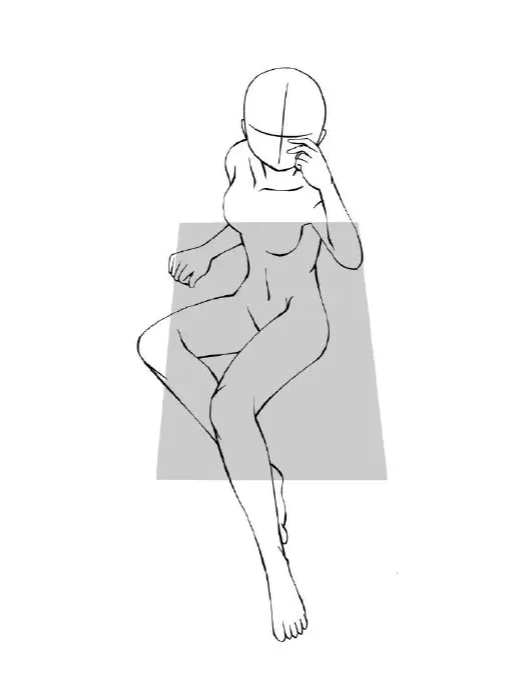 板绘素材｜各角度姿势透视练习