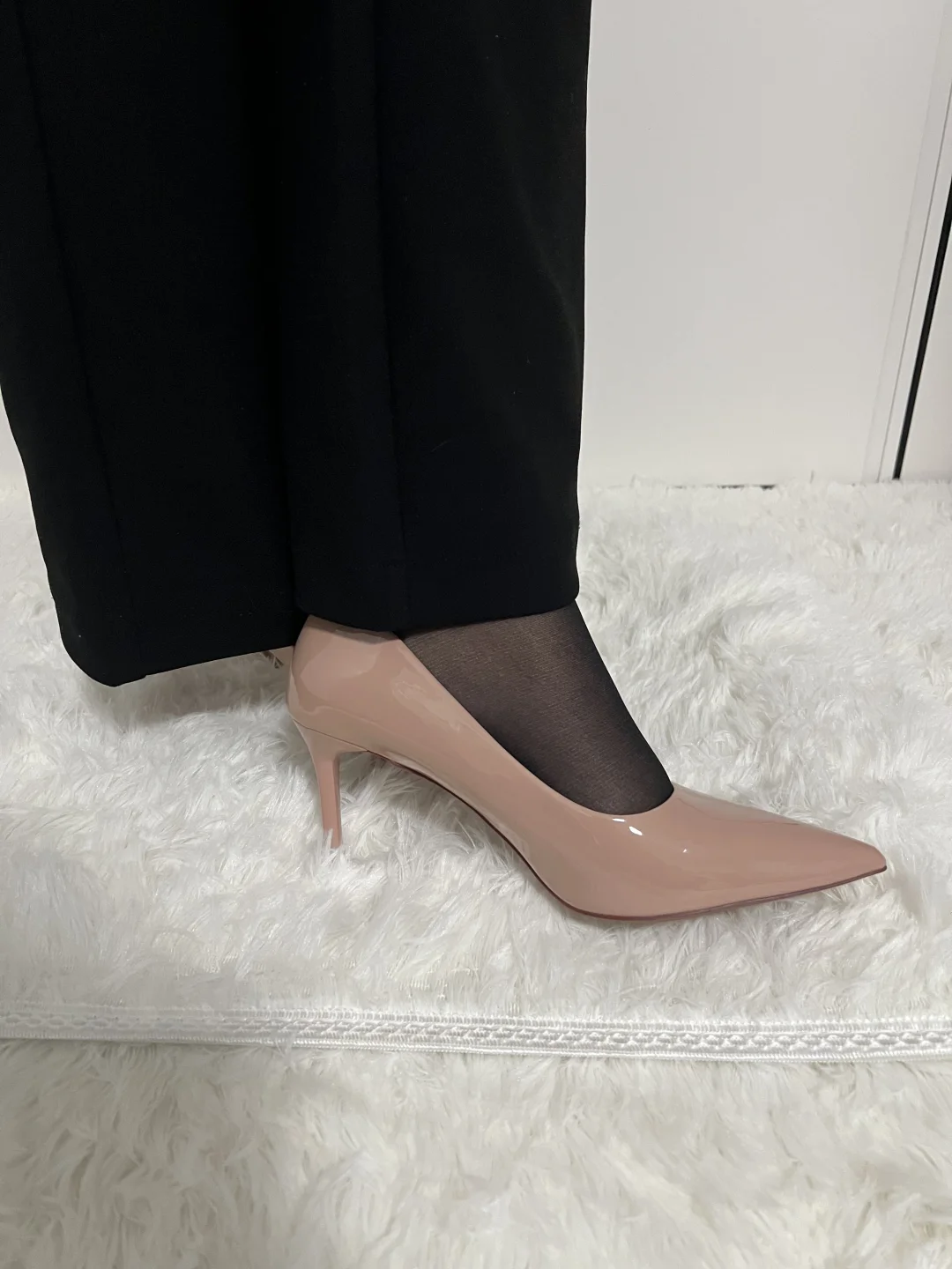 裸色高跟鞋是温柔必杀技、太温柔了叭！