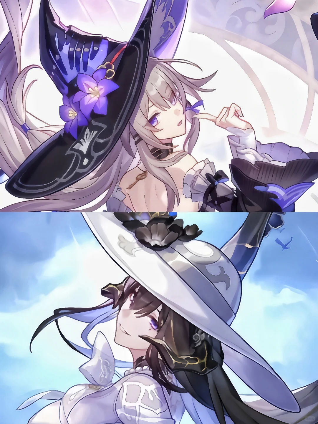 帽子尖尖和帽子圆圆女士&hellip;两位好美