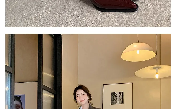 红酒漆皮高跟靴，我可太爱了！