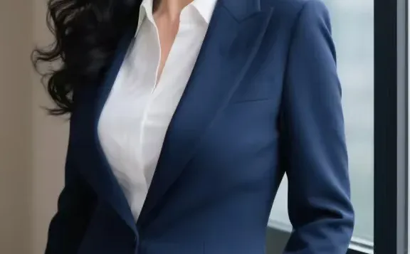 成熟融合柔美，48岁阿姨的职场气场