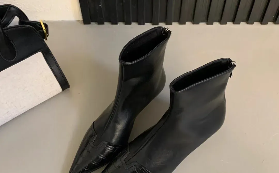 尖头高跟短靴清货59.9💰36-40码