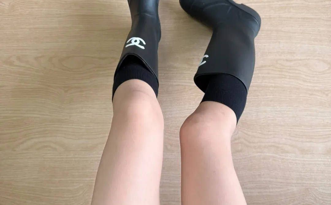 爆款100%纯棉小腿袜/微压显瘦