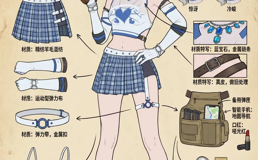 Nanobanana Pro像素级拆解穿越火线CF女角色