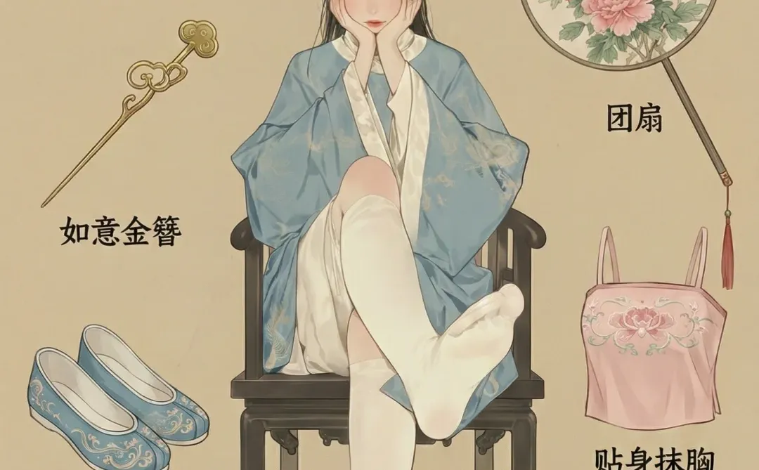 古风人物拆解图