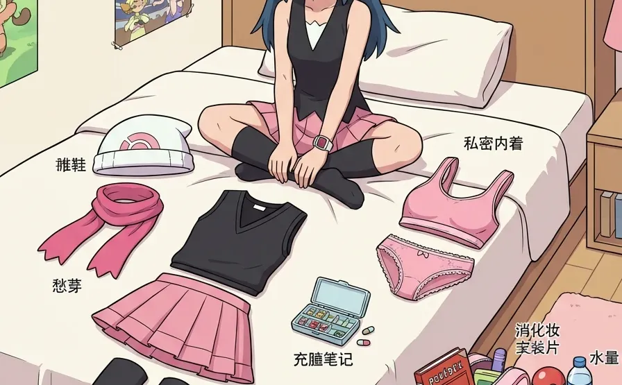 宝可梦女角色卧室穿搭拆解