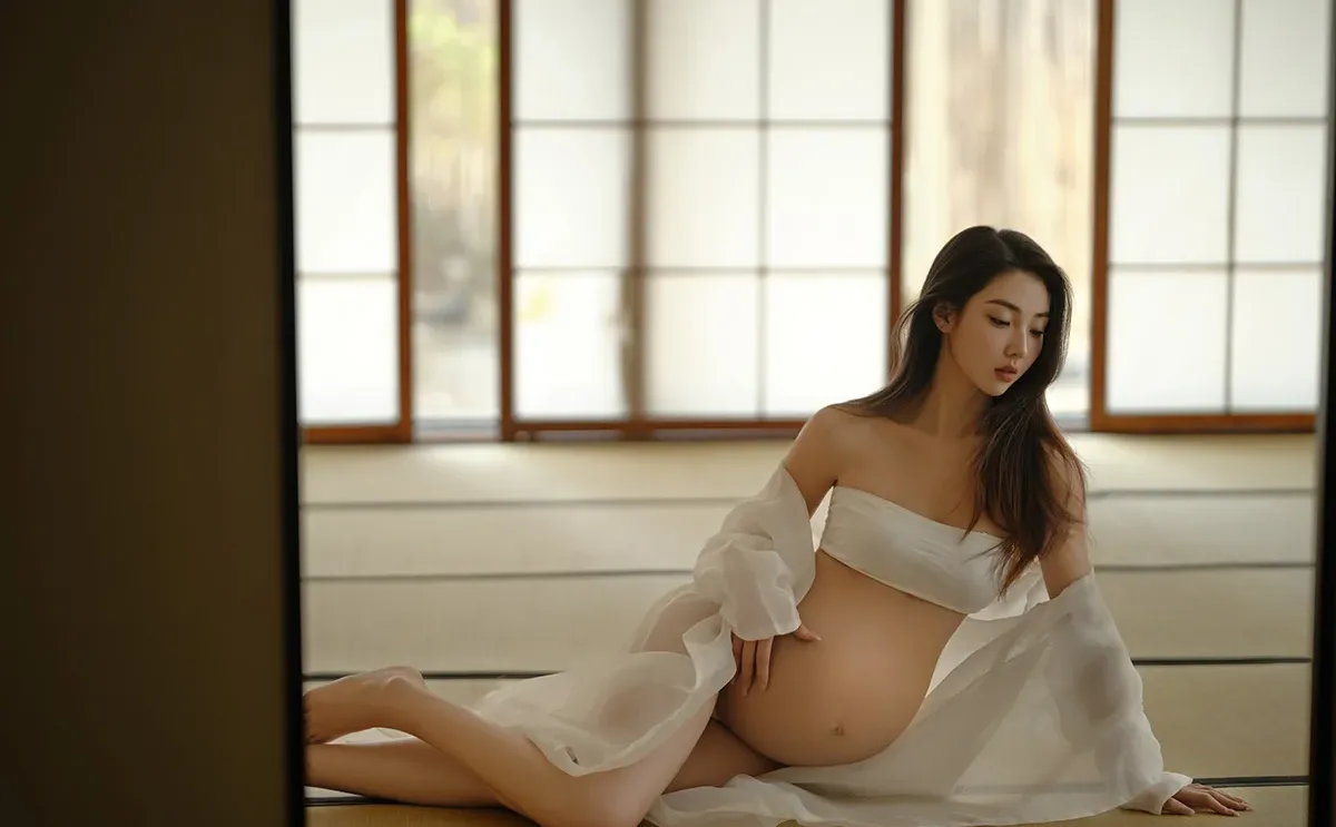 美得像幅画❗️日系温柔风孕妇写真