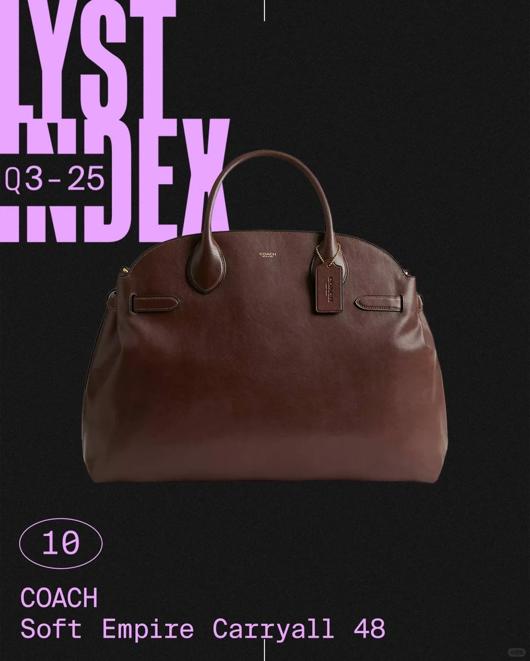 榜單｜LYST公布25Q3十大單品與品牌