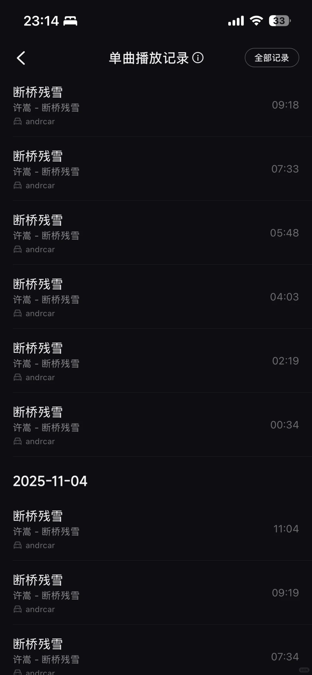 网易云音乐听歌排行榜？