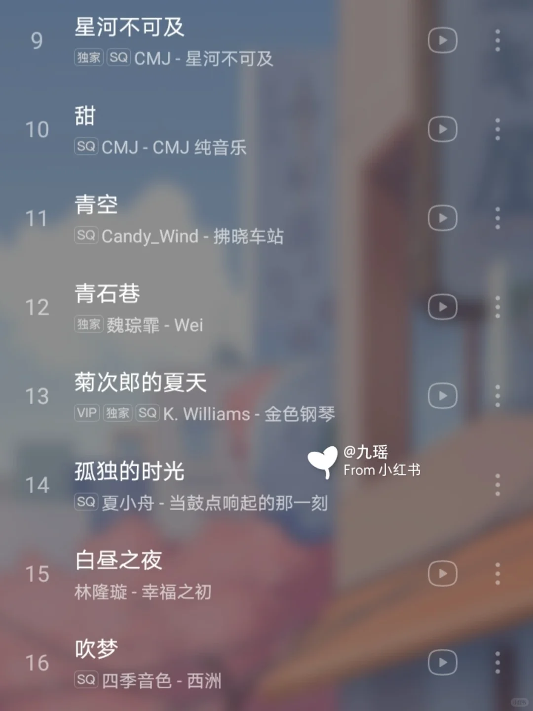 学生必备✨适合学习时用超好听轻音乐歌单✨