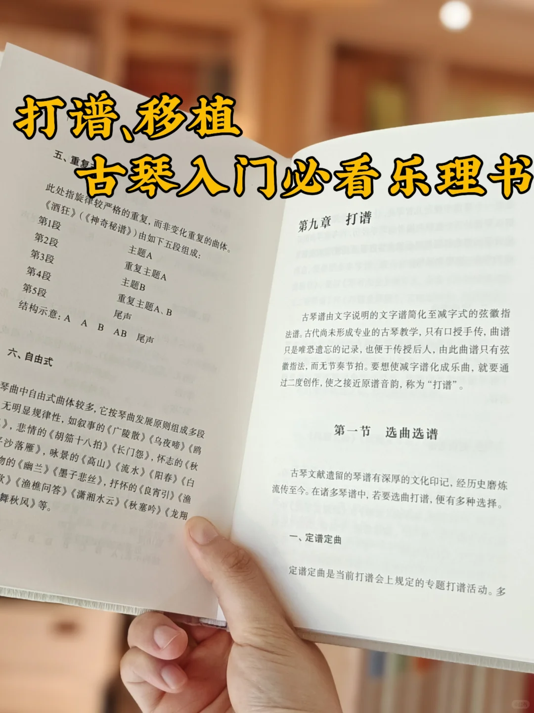 打谱、移植,古琴入门必看乐理书