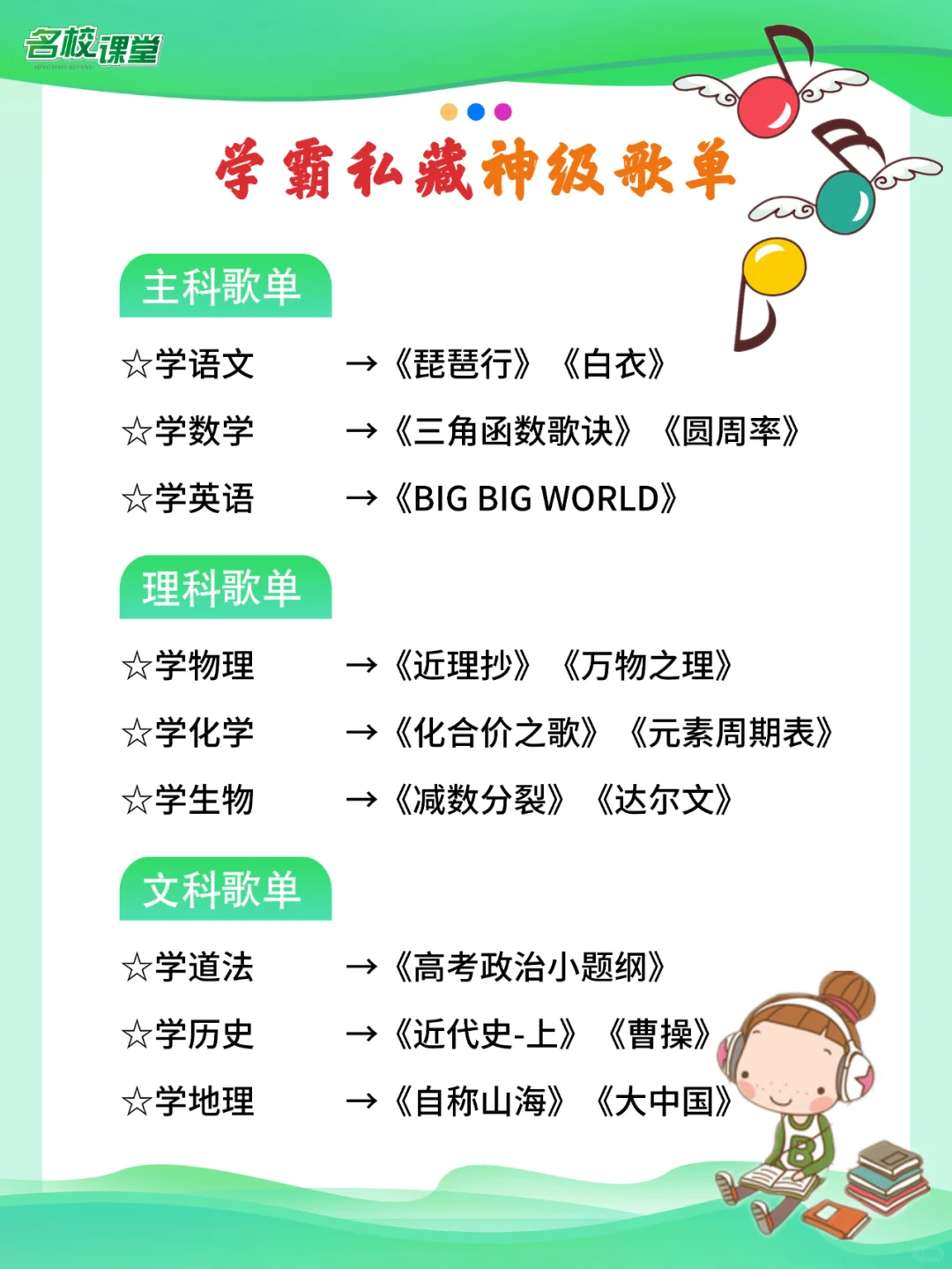 学霸私藏歌单曝光📑暑期学习听这些✅