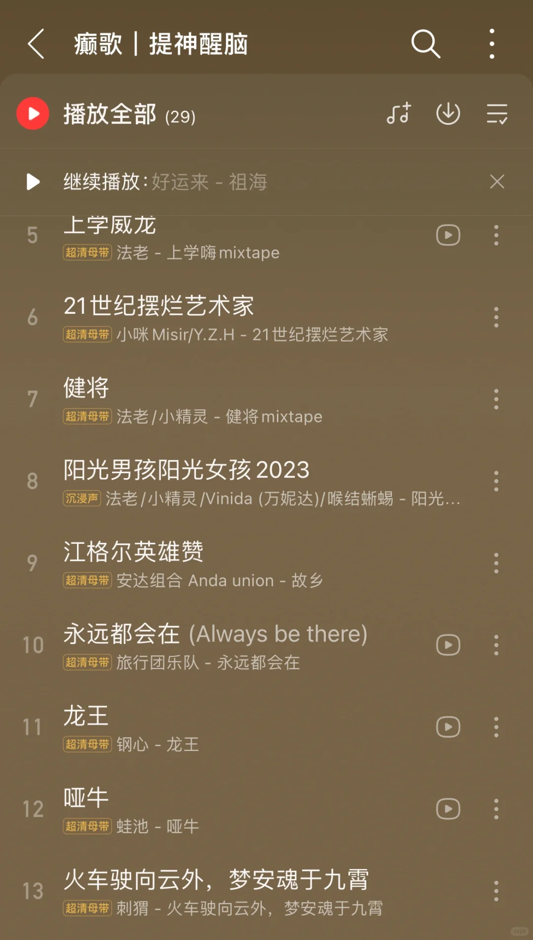 学习没动力听的歌单|听完怒学4️⃣小时❗️❗️