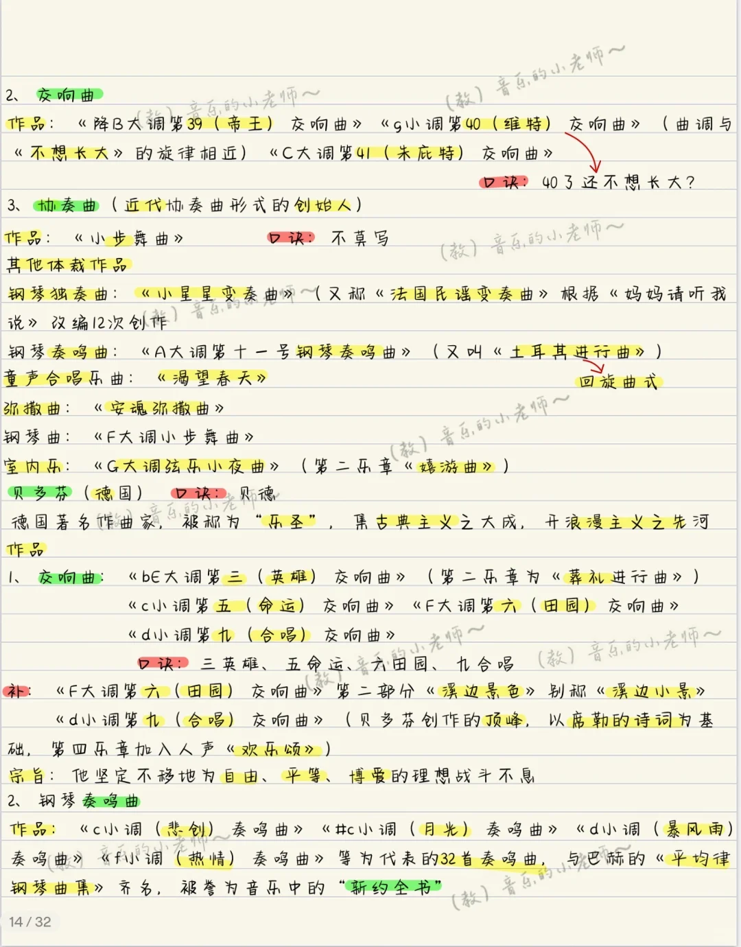 音乐史笔记📝 打卡第二天 来咯!