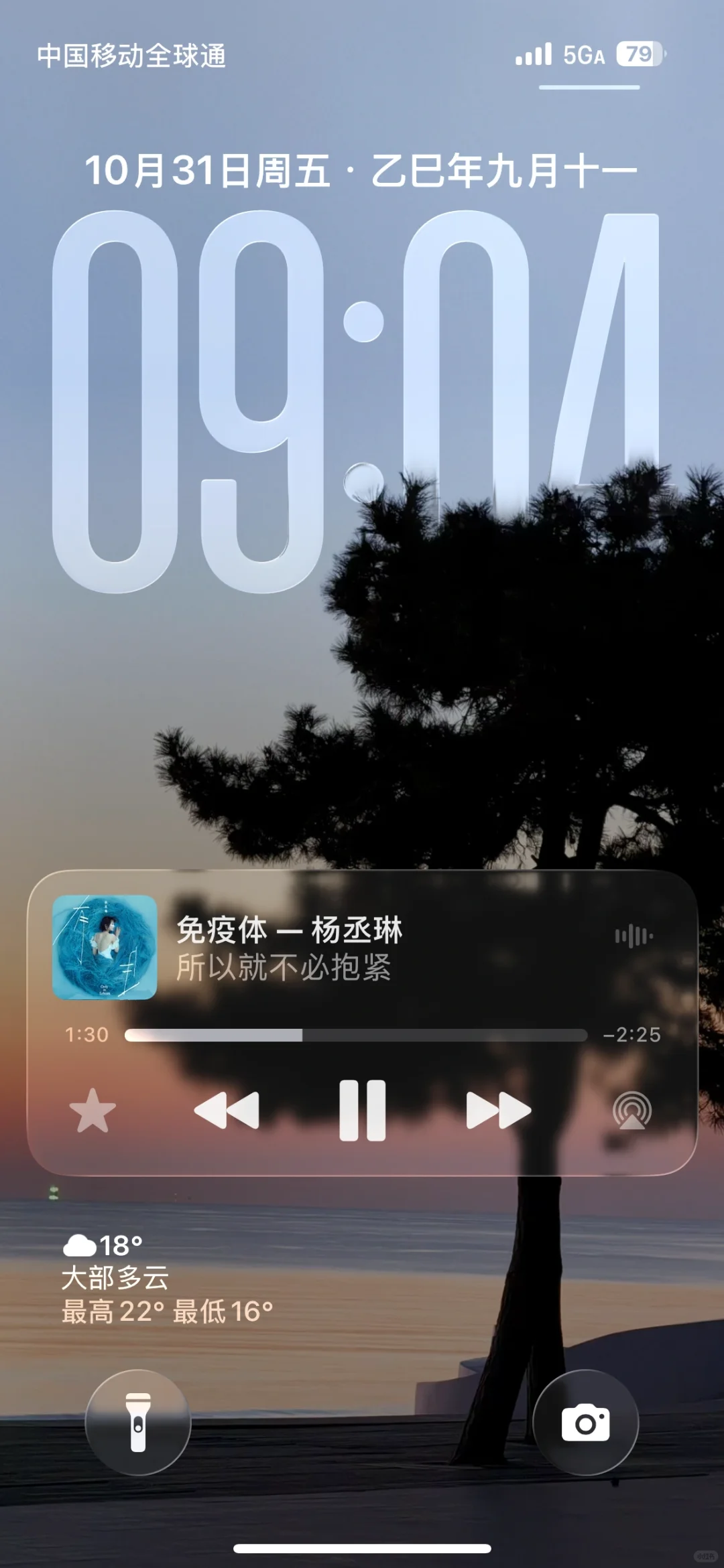 对自己的壁纸和音乐很满意