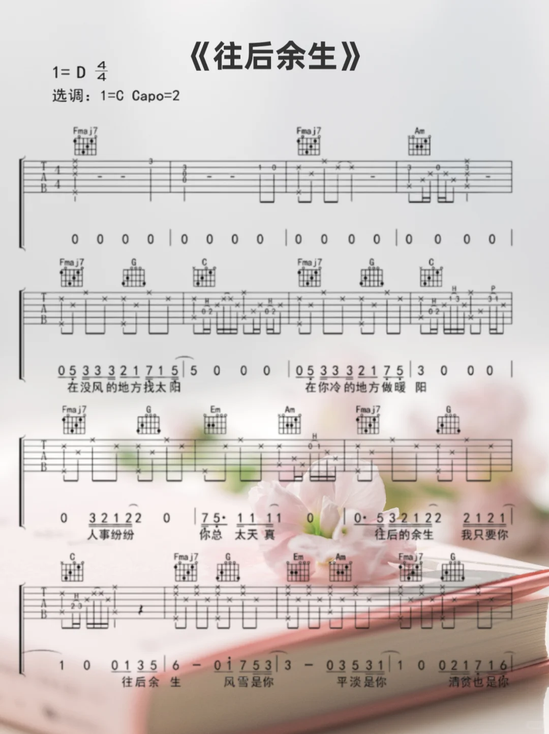 好听易上手的5首民谣吉他曲谱