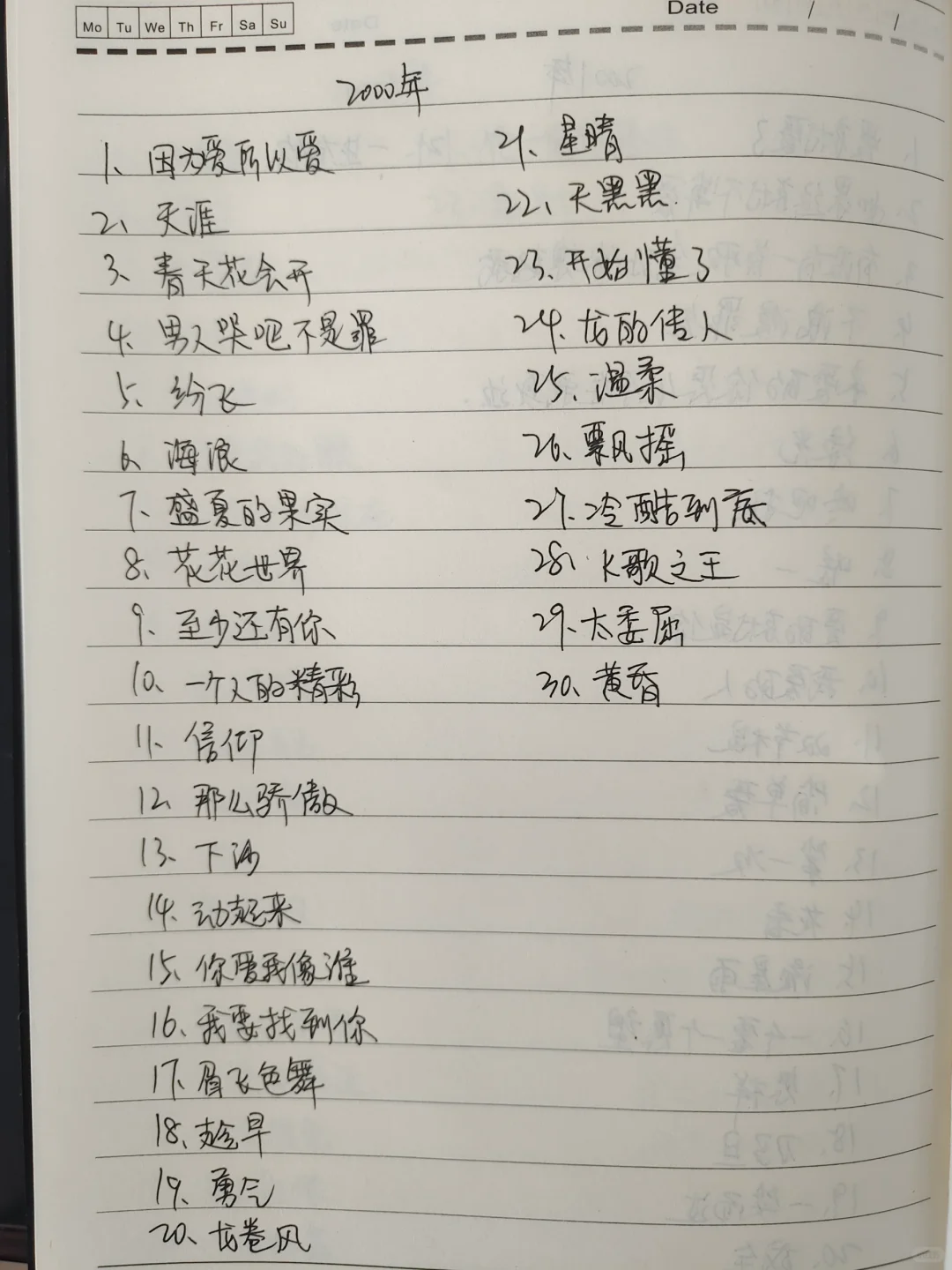 2000年-2004年一百多首经典歌曲