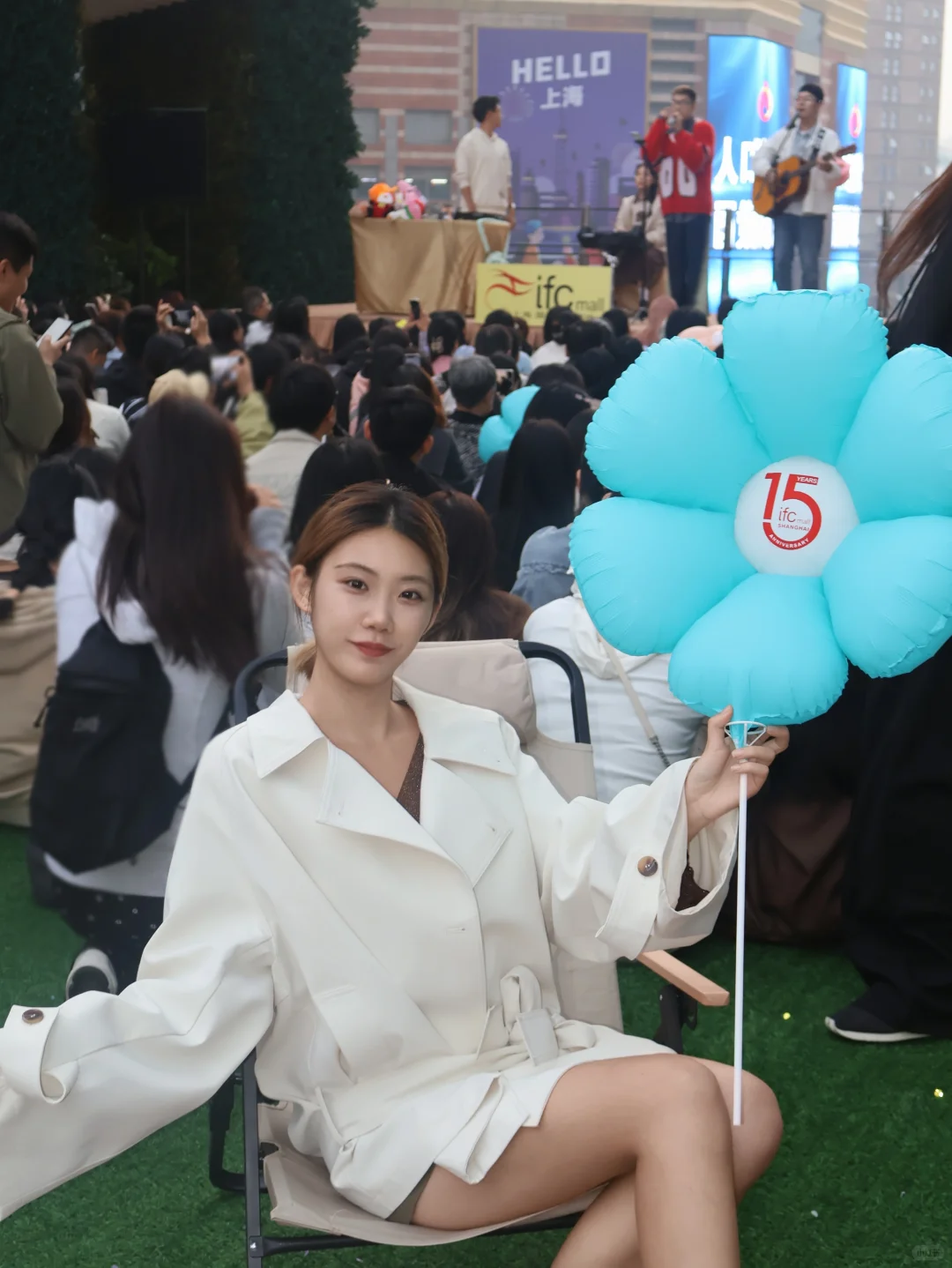 浪漫暴击🎈来ifc顶楼天台听了超棒的音乐节