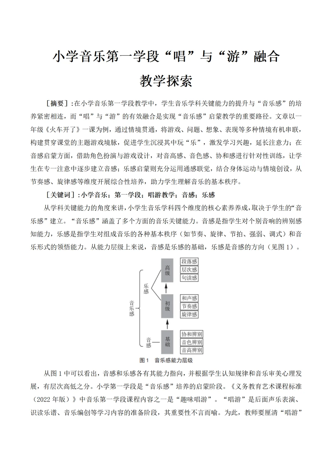 不愧是浙江省一等奖小学音乐论文，太优秀了