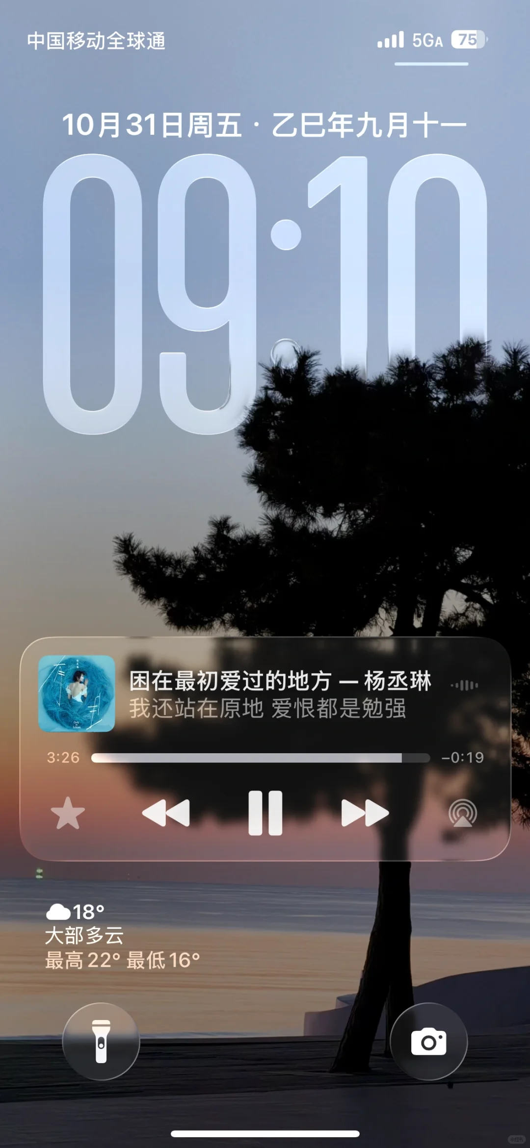 对自己的壁纸和音乐很满意