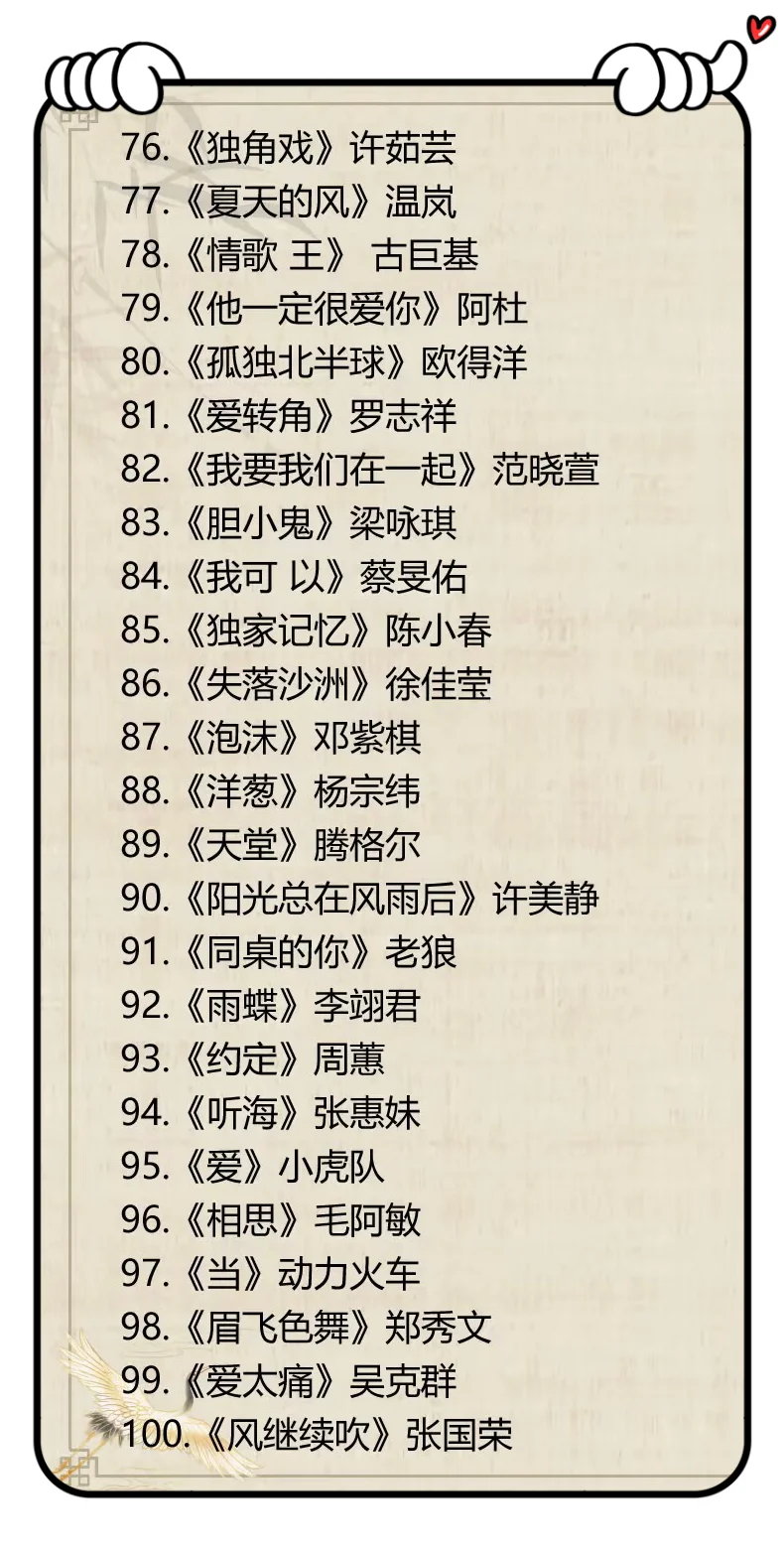 每一首歌都是80.90后的青春