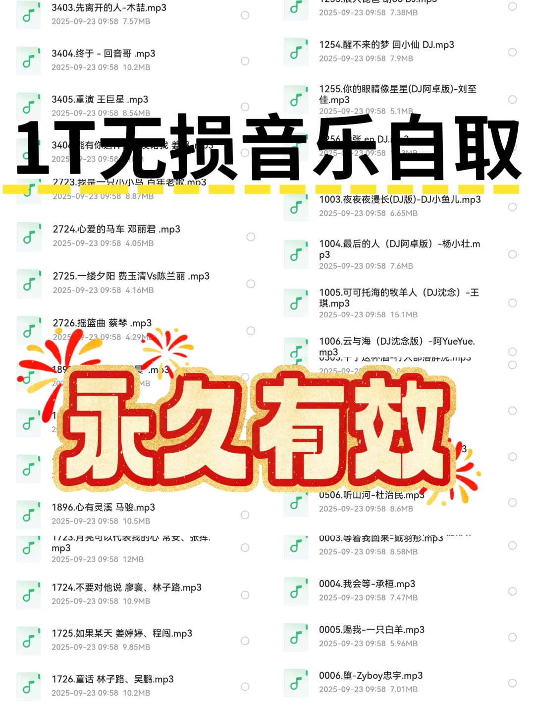 吐血整理1T免费车载音乐，2025开车必备！