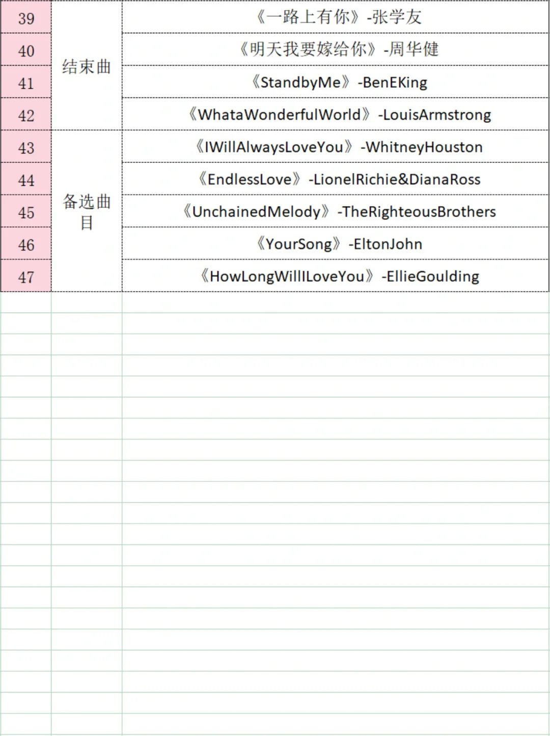 被赞爆的婚礼歌单📸氛围感拉满了