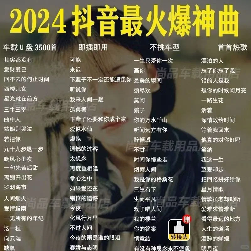🔥2024火爆流行新歌神曲音乐u盘
