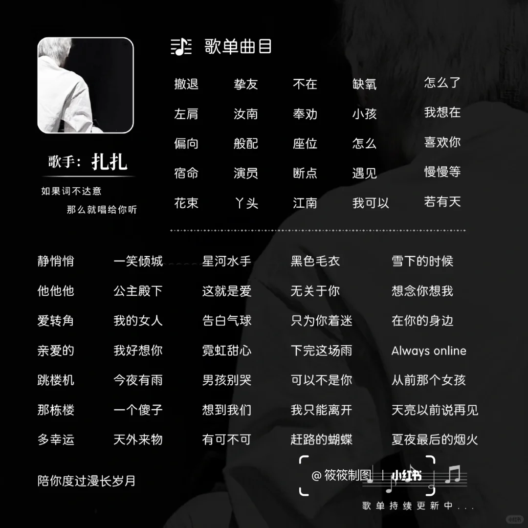 多款方形歌单模板