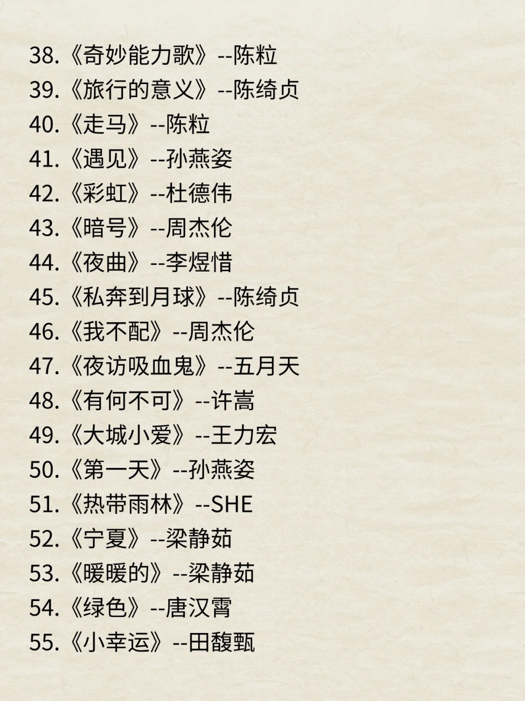 新手主播也能轻松拿捏的歌单❗️好用到哭❗